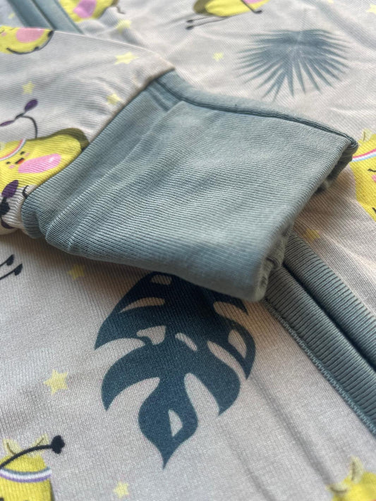 Bamboe Baby Boxpakje - Beige/Groen met Avocado's
